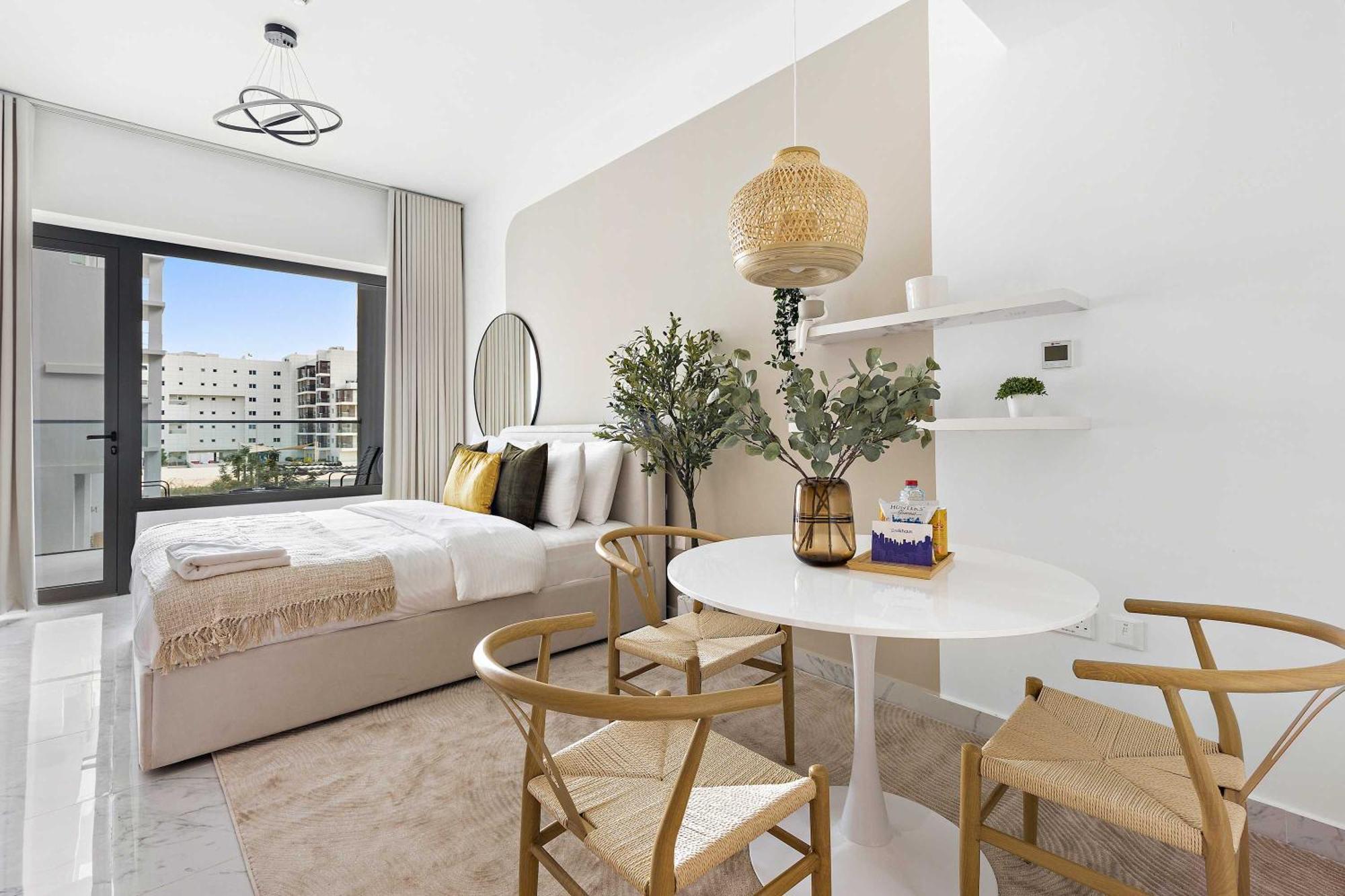 Silkhaus Chic Studio Near Masdar City Park アブダビ エクステリア 写真
